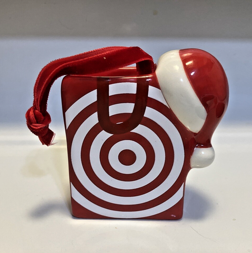 NEW 2024 Wondershop Target Ceramic Christmas Tree Bullseye Ornament Set 6 Piece - Picture 7 of 13