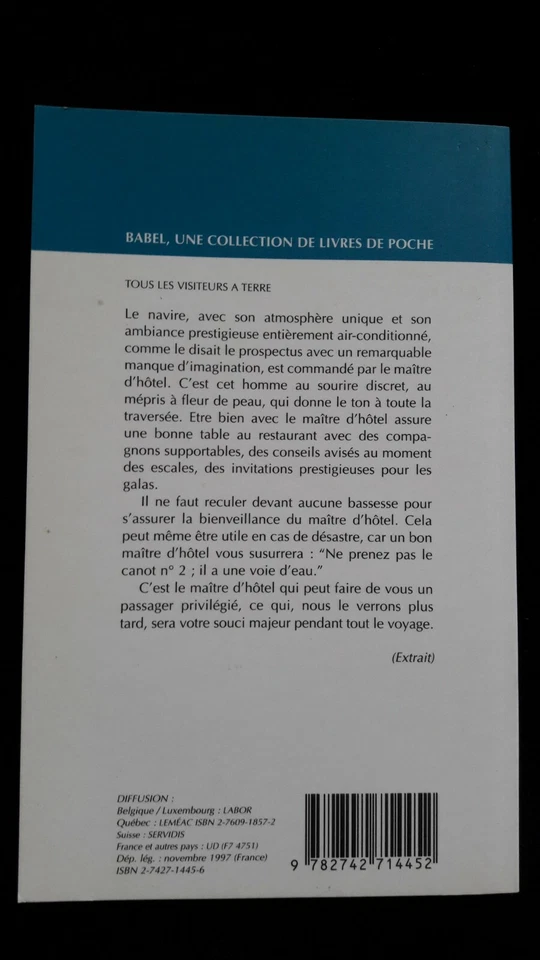 TOUS LES VISITEURS DE LA TERRE GOSCINNY LITTERATURE/THEATRE/ FRANCE 840 - Photo 2/2