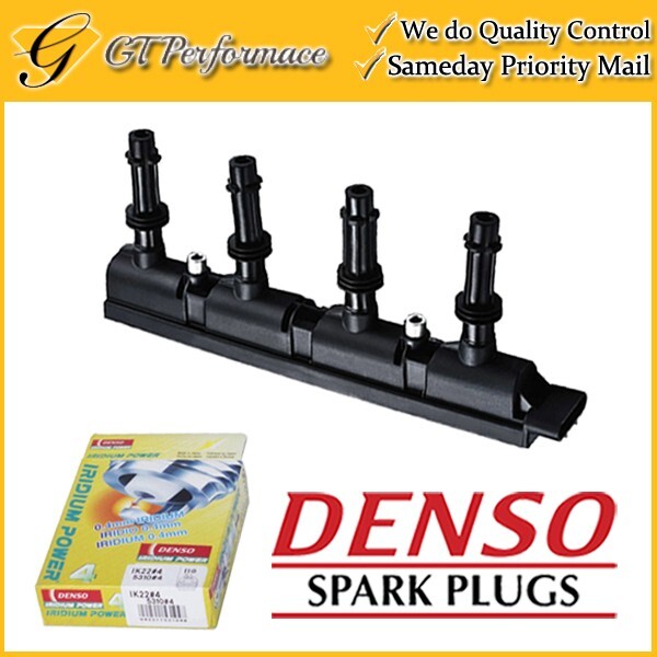 Quality Ignition Coil  DENSO Spark Plug 4PCS for Chevy Cruze/ Sonic/ Trax 1.4L