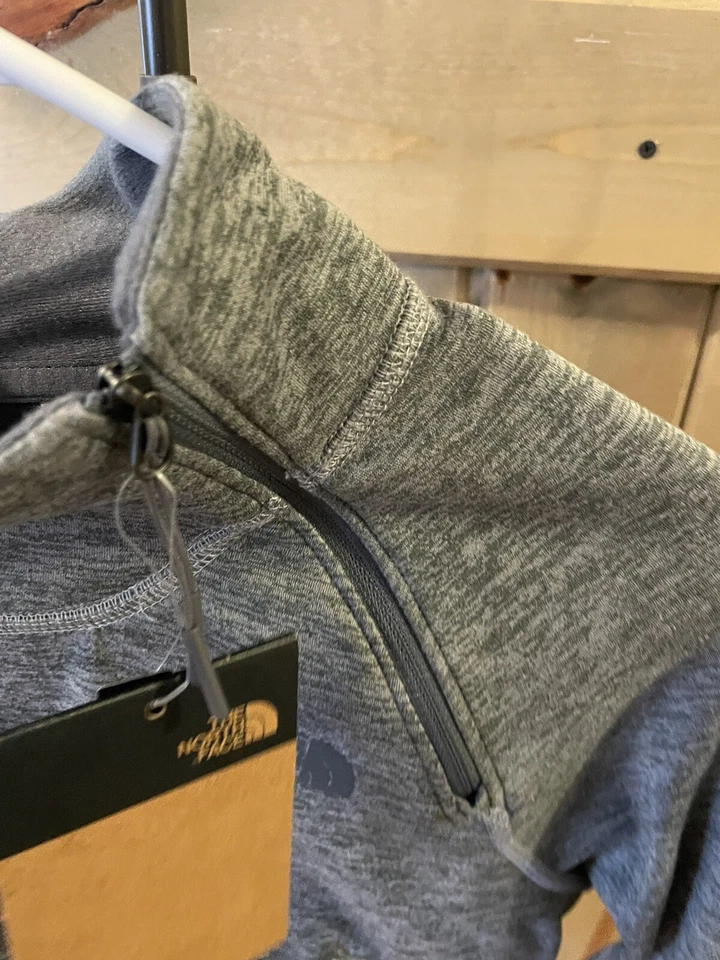 Sudadera para mujer The North Face Canyonlands 1/4 cremallera gris jaspeado talla pequeña Foto 2 de 4