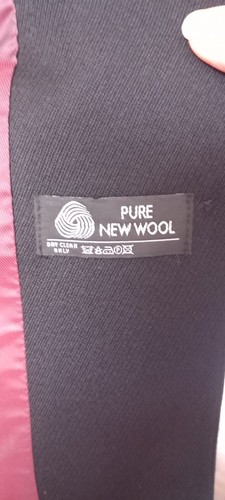 Ladies Planet Black Size 10 Tailored Jacket / Coat 100% Wool Vintage - Picture 3 of 15