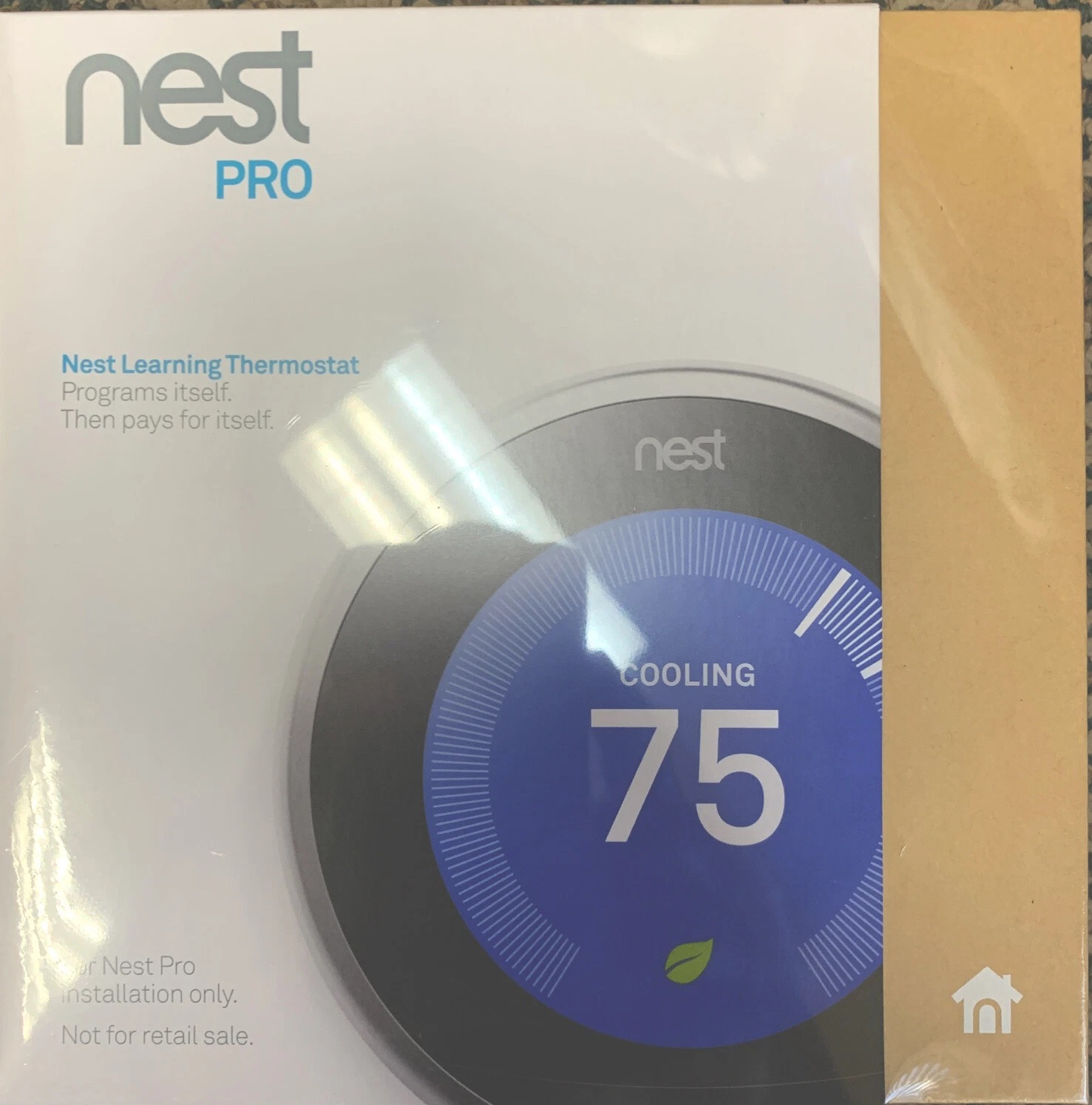 Nest Pro 3rd Generation Programmable Thermostat T3008US - Stainless Steel