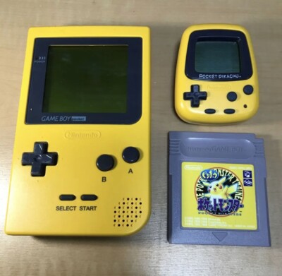 Nintendo GameBoy Pocket yellow Pokemon Pikachu Soft Pocket