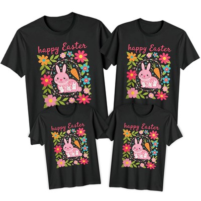 Kinder Hase Frohe Ostern T-Shirt Tee Festival Urlaub Party passendes Outfit #ED