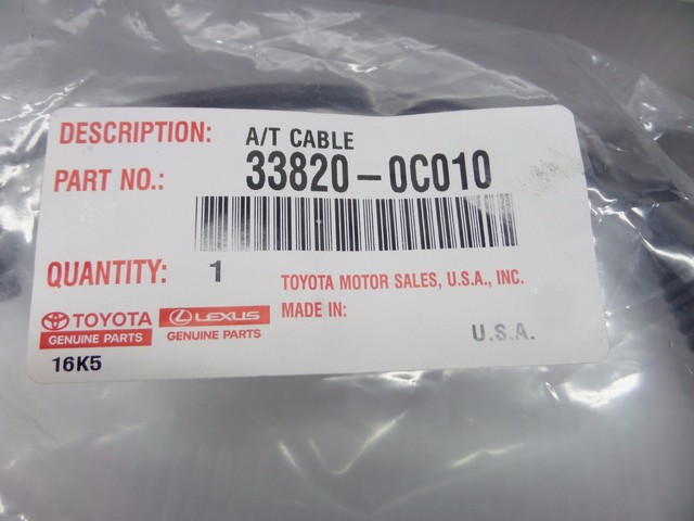 Toyota Tundra V6 2000-2004 Automatic Column Shifter Select Cable