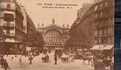 PARIS    Boulevard Denain et la gare du Nord     1919