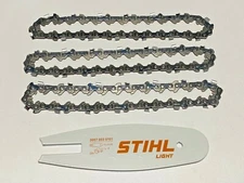 STIHL GTA 26 Original Guide Bar &  3xChain 4" 10cm 3007 003 0101 / 3670 005 0028