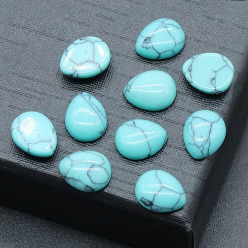 Cuentas de cabujones de piedras preciosas de gota de agua de 8X10 mm 20 piezas para collar de joyería hágalo usted mismo Macking - Imagen 21 de 36