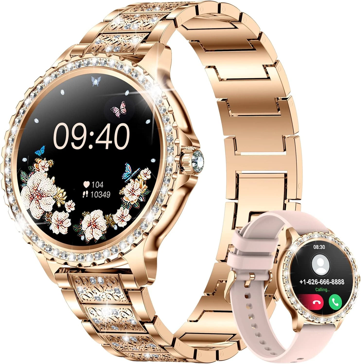 Smart Watch Women with Phone Function Wristwatch Waterproof for Android IOS