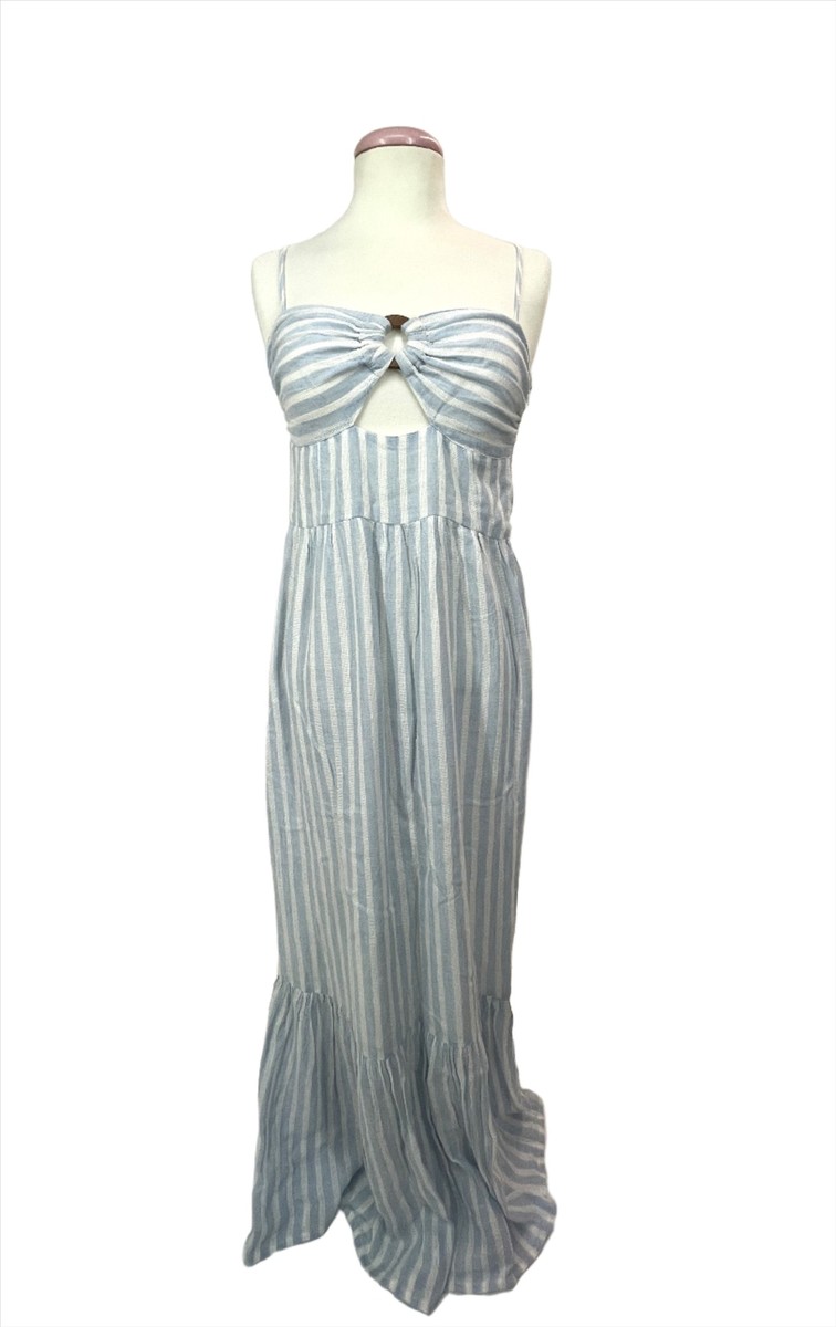 elan strapless maxi dress Elan Maxi Strapless Tiered Dress White / XSmall