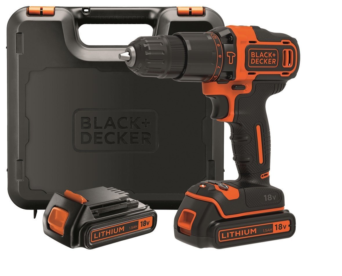 Black+Decker BDCHD18K-QW: Trapano a Percussione 18V Litio in Valigetta