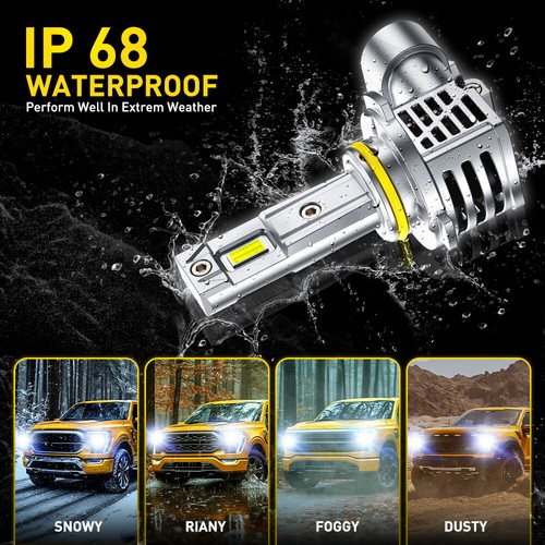 AUXITO H11 9005 9006 LED Fog Light Bulb Driving Lamp 6500K White Beam Headlight - Picture 7 of 8