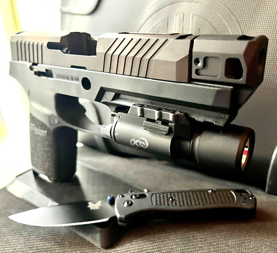 Sig P320 Slide w/ Compensator + Grey Ghost Parts 3.9'' Compact Upper + FREE KNIFE