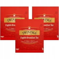 3 x Twinings ENGLISH BREAKFAST - Black Tea 3 x 100 tbs / 600g / 21oz