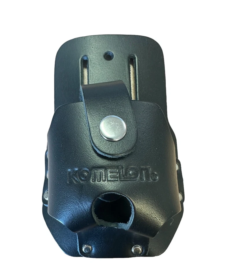 Komelon Black Universal Leather Tape Measure Holster Belt Clip 5 & 8 Metre Tapes