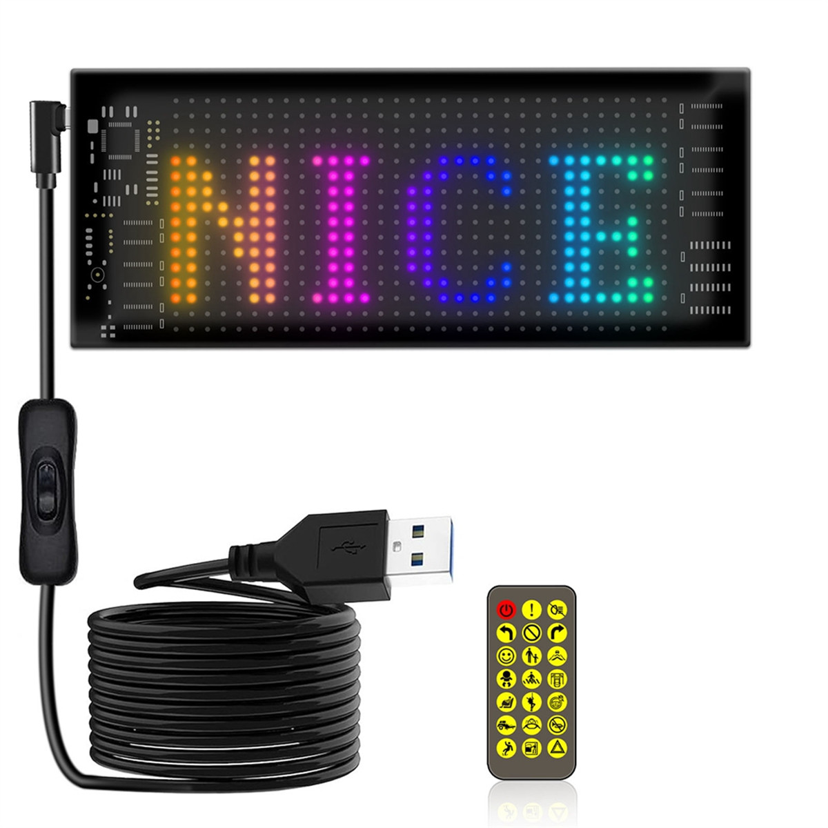 LED Matrix Panel, Programmable Flexible Screen, IP65, Display from 4421-