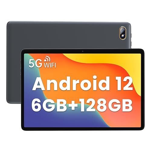 Android 12 Tablet,10.1 Inch Gaming Tablet,6GB RAM+128GB ROM+