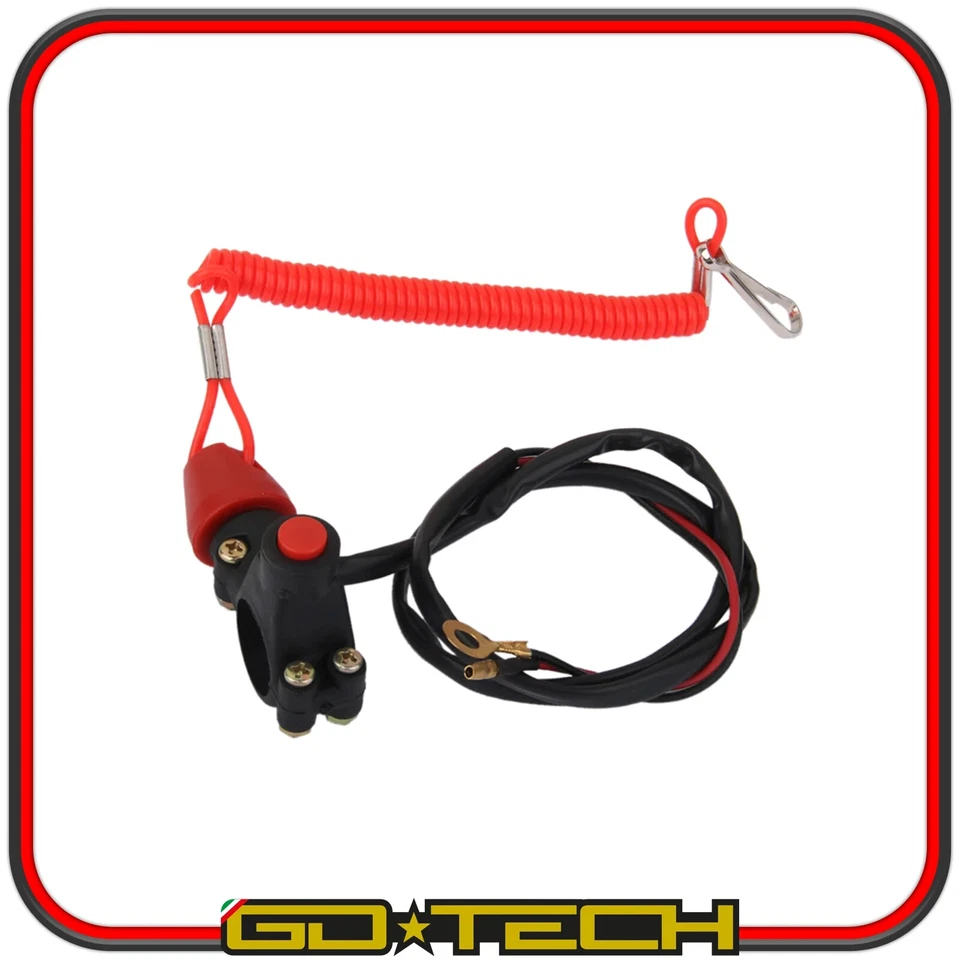 STACCA MASSA MOTO SCOOTER per ARRESTO DI SICUREZZA con SUPPORTO MANUBRIO 22mm - Immagine 2 di 3