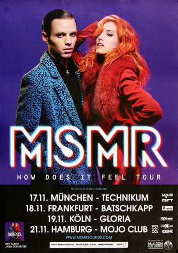 Ms Mr - Hoe Does It Feel, Tour 2015 | Konzertplakat | Poster-image