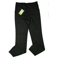 AVVA Pantalone Uomo Tessuto Pantaloni Chino Business Slim Fit W31 L32 L34 Grigio Nero NUOVO