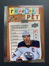 CONNOR MCDAVID 2023-24 UPPER DECK SERIES 1 TEACHERS PET INSERT HOCKEY CARD OILER