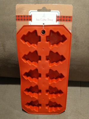 Christmas Tree Chocolate, Candy, Cookie, Soap Ice Cube Tray Red Regent Products