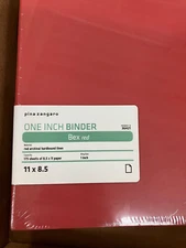 Pina Zangaro 3 Rings Binder - 8.5" X 11" X 1" - 1 Inch Capacity pick color!