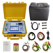 Spanish/English Transformer Turns Ratio Tester Portable TTR PT CT Test Meter