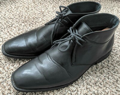 Mens Excellent Condition Lace Up Comfort Oxford Style Shoe 12 Black Bruno Marc, Men main image 4