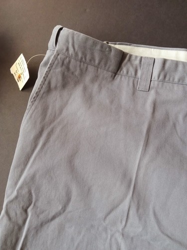 Izod Sportflex Waist Gray Plain Front Shorts 0-4 Chino 100% Cotton Twill Size 50 - Picture 17 of 17