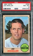 1968 Topps #359 Joe Moeller PSA 8 NM-MT