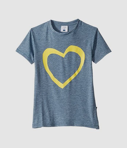 $35 ToobyDoo Girl's Blue Graphic Crew-Neck Long-Sleeve Heart Tee T-Shirt 2Y - 第 1/1 張圖片