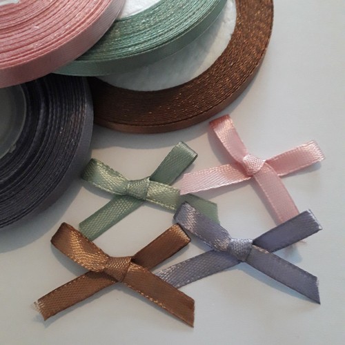 Small 3cm, 5cm width satin ribbon bows. - Picture 41 of 45