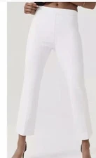 WOMEN'S SPANX CLASSIC WHITE KICK FLARE PULL ON LINED PANTS EX-LARGE 20373R NWT