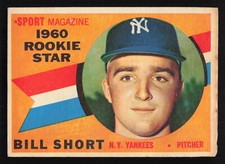 1960 Topps 142 Bill Short Card TCCCX