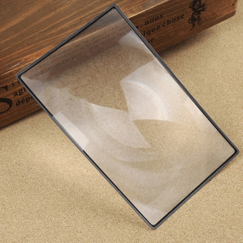 A5 Full Page Large Magnifier Page Glass Reading Aid Lens Magnifying Glass L-ZY - Picture 5 of 10