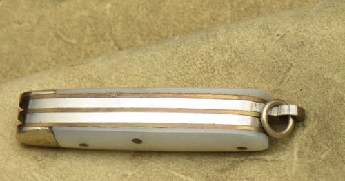Antique BONSA Solingen Miniature Jack Knife with File - Perfect Pearl - MINT - Picture 7 of 17