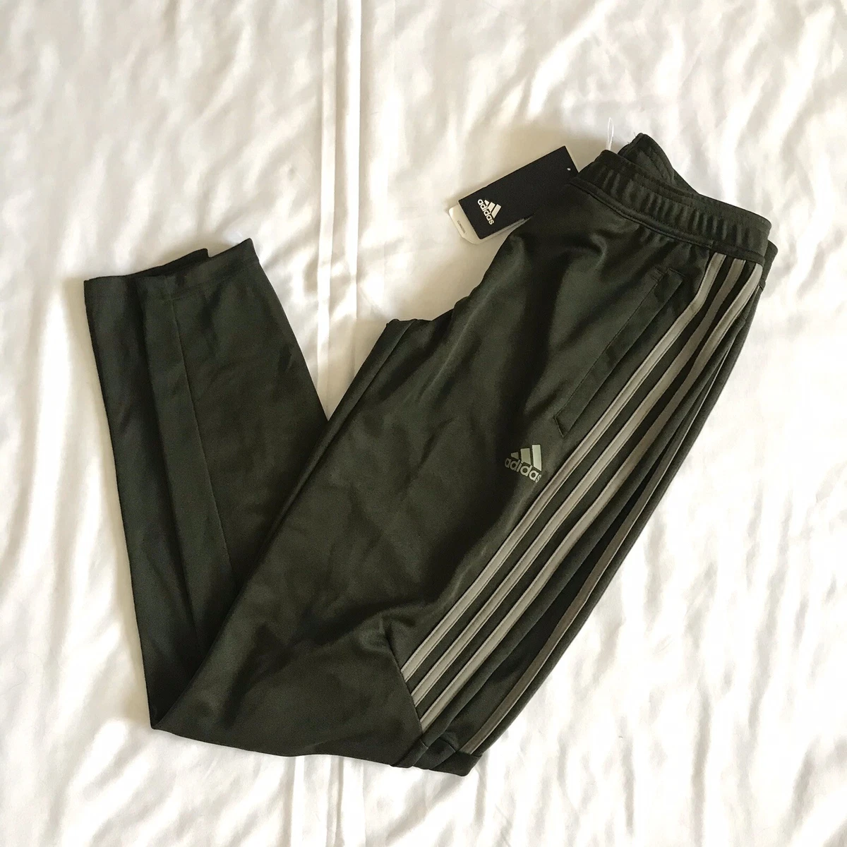 Black and green clearance adidas soccer pants