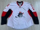 Rodovre Mighty Bulls Denmark Danmark Game Worn Hockey Jersey Reebok #2 BIGLER