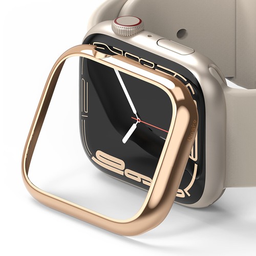 Pour Apple Watch Series 9, 8, 7, SE 45 mm, 40 mm étui protection cadre lunette annulaire - Photo 3 sur 268