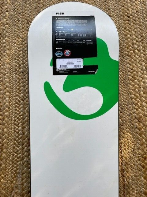 Burton 2011 Fish 156 CM "Silverfish" Snowboard NEW w/original sticker tags RARE