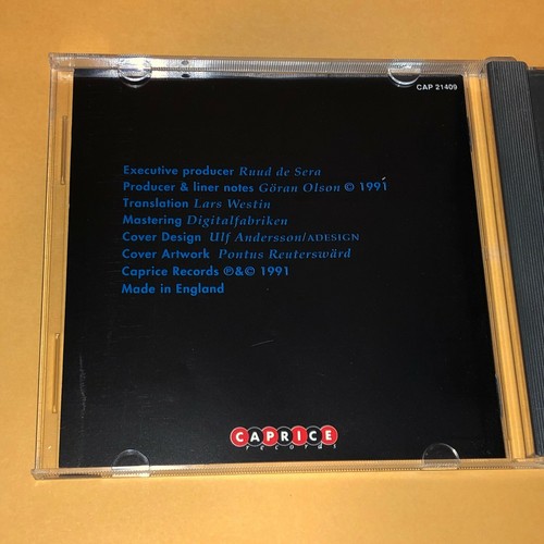 Jazz From Sweden North American Tour 1991 Caprice CD Putte Wickman Joakim Milder - Picture 2 of 5