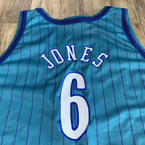 Vintage 90s Champion Eddie Jones Charlotte Hornets Jersey Size 52 2XL - Picture 8 of 8