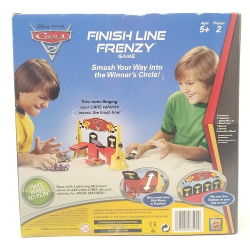 Disney Pixar Cars 2 Finish Line Frenzy Game with Exclusive Lightning McQueen NEW - Picture 8 of 8