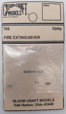 Gloor Craft 768 N Scale Fire Extinguisher (Pack of 3)