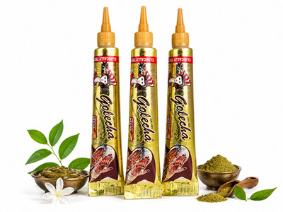 Golecha Natürliche Temporary Tattoos 3 x 25g - MAROON Ohne PPD Hautfreundlich,