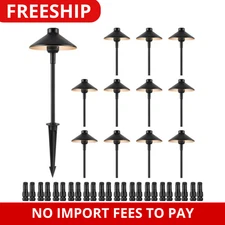 12 Pack Low Voltage Landscape Path Lights 12-24V Outdoor LED Pathway Light