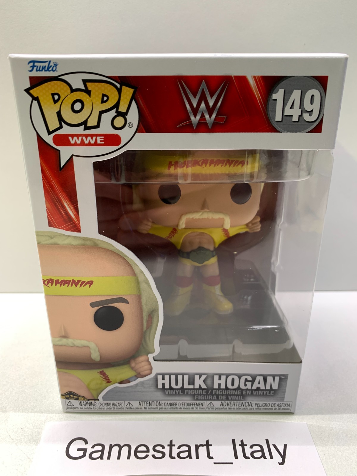 Funko Multicolore Wwe Pop! Vinyl Figur Hulkamania W/Belt 9 Cm - Immagine 2