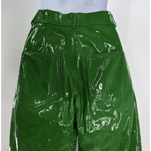 Green Pleather Vinyl Pants by Nocturne - Picture 11 of 12