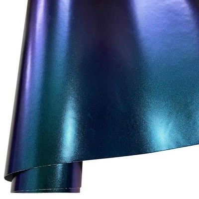 Sparkle Metallic Chameleon Vinyl Wrap Film Roll Purple to Blue Adhesive Decal Ve